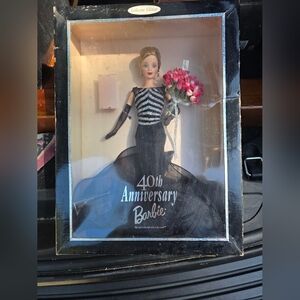 Barbie in Elegant Black and Silver Gown